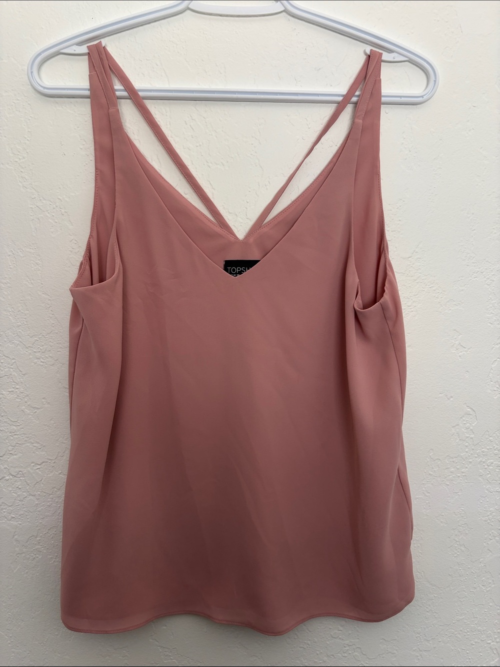 (!!) TOPSHOP Mauve Double-Strap V-Neck Camisole